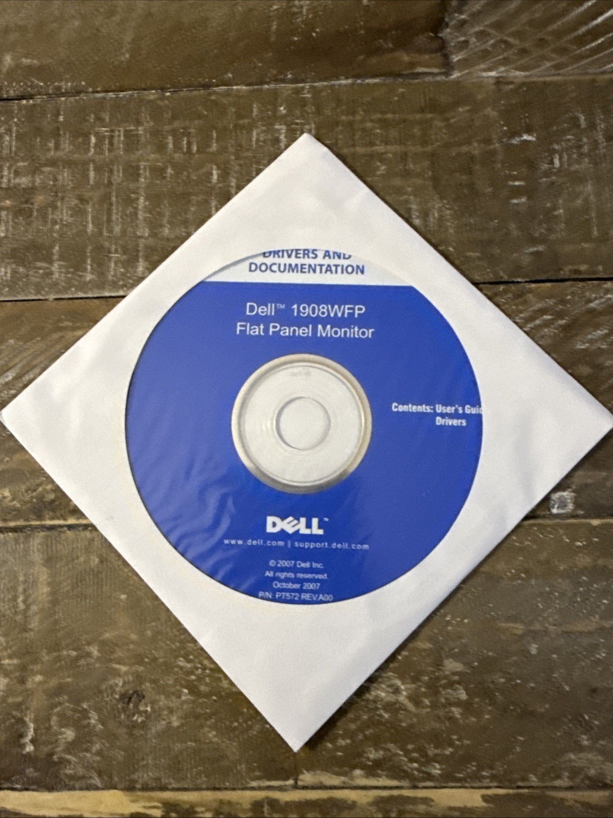 Dell Drivers & Documentation 1908WFP Flat Panel Monitor Software PC Cd Rom