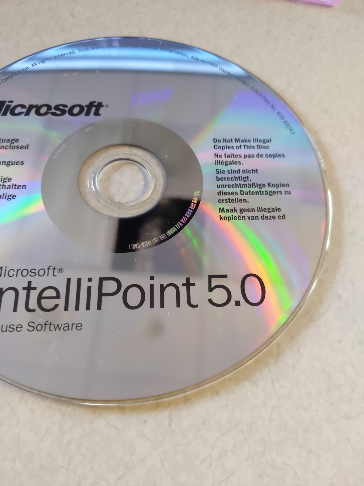 Microsoft IntelliPoint 5.0 Mouse Software