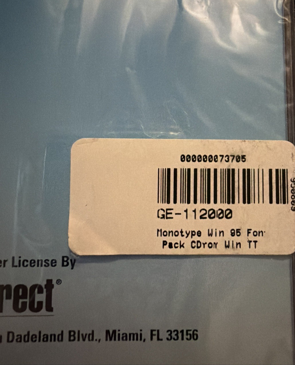 Vintage Monotype Windows 95 Font Pack CD-ROM 1995 TigerDirect Sealed Rare