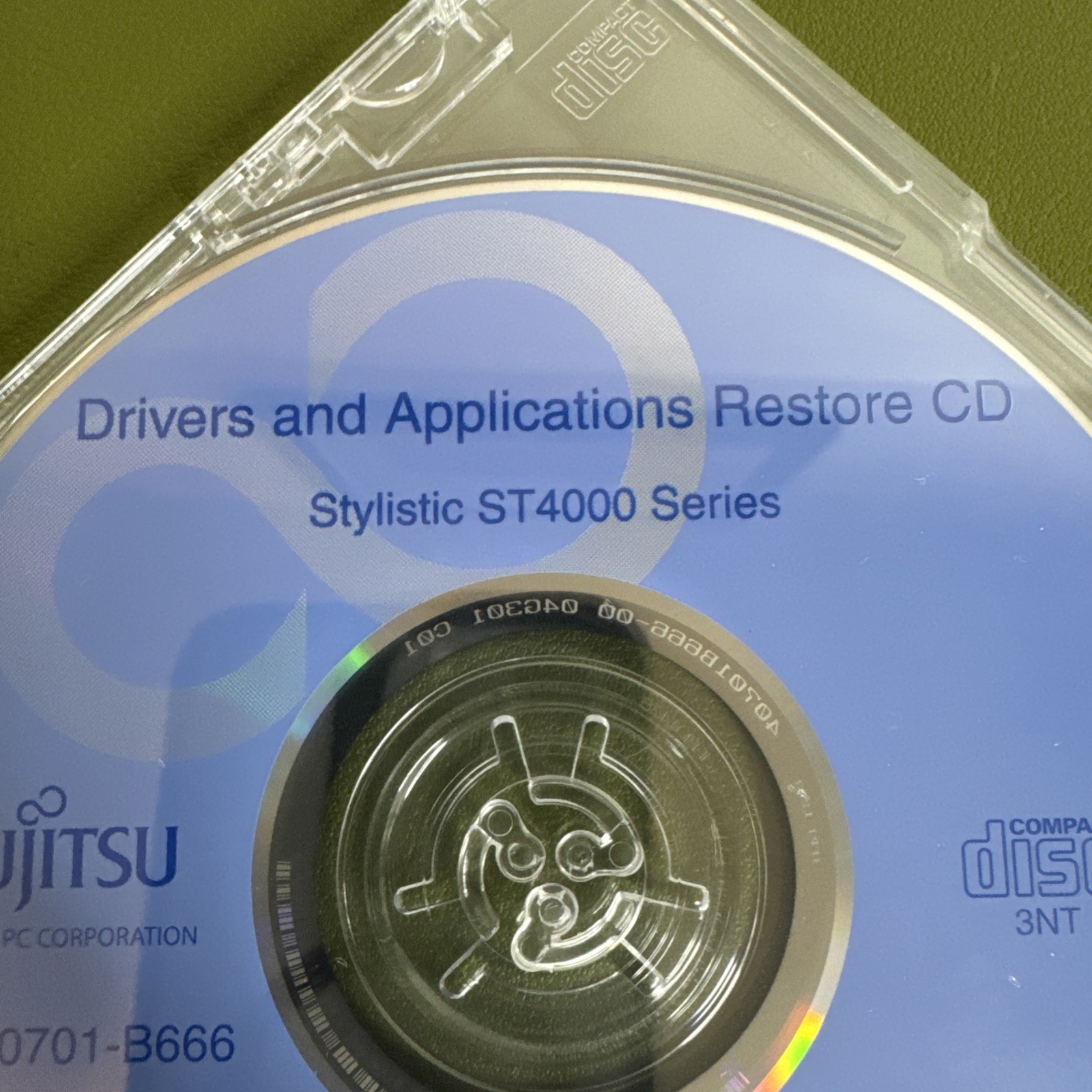 Vintage Fujitsu Stylistic St4000 Series Drivers-Applications Restore CD, NEW