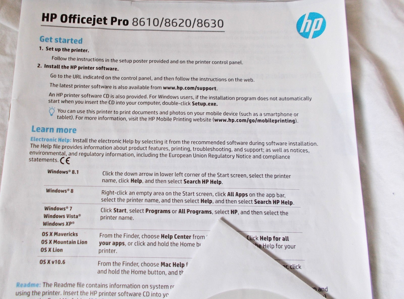 HP Officejet Pro 8610 Printer Series Drivers & Software + users manual