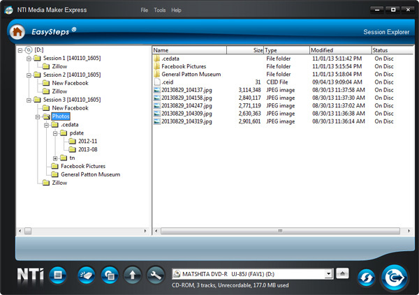 NTI Media Maker Express, CD DVD Burning for Win 11/10/8/7,Vista or XP SP3 (1 PC)