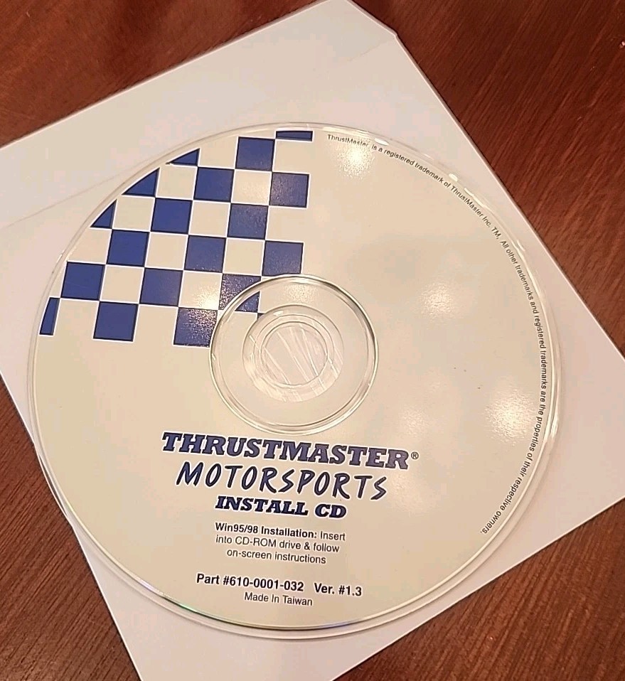 ThrustMaster Motorsports Install CD-ROM Win95/98, Part #610-0001-032 Ver. #1.3