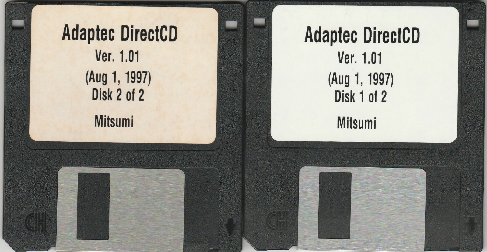 Adaptec DirectCD Ver. 1.01 by Mitsumi ~ 1997 ~ 3.5″ DISKS