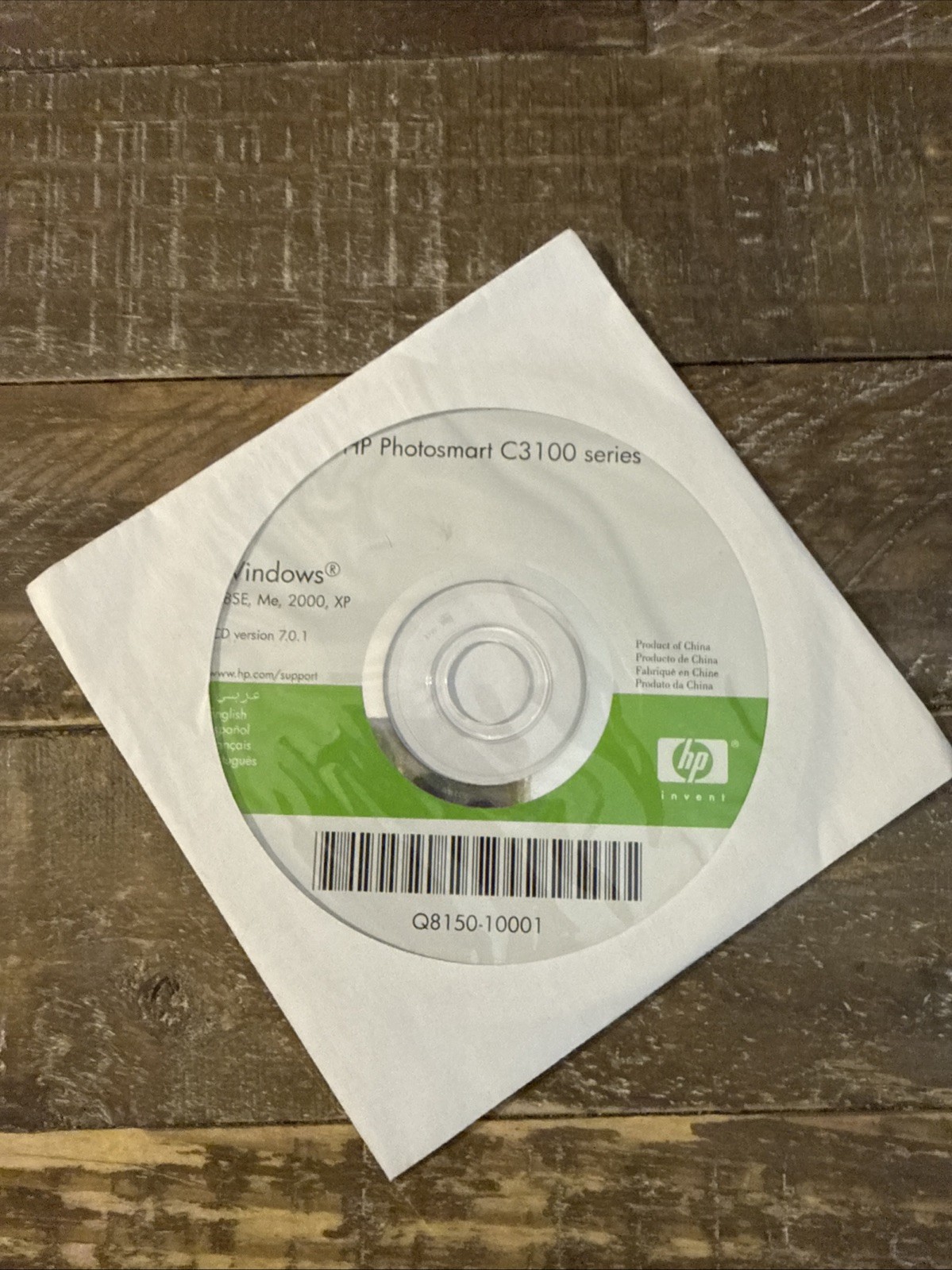 HP PhotoSmart C3100 Series Software PC Cd Rom