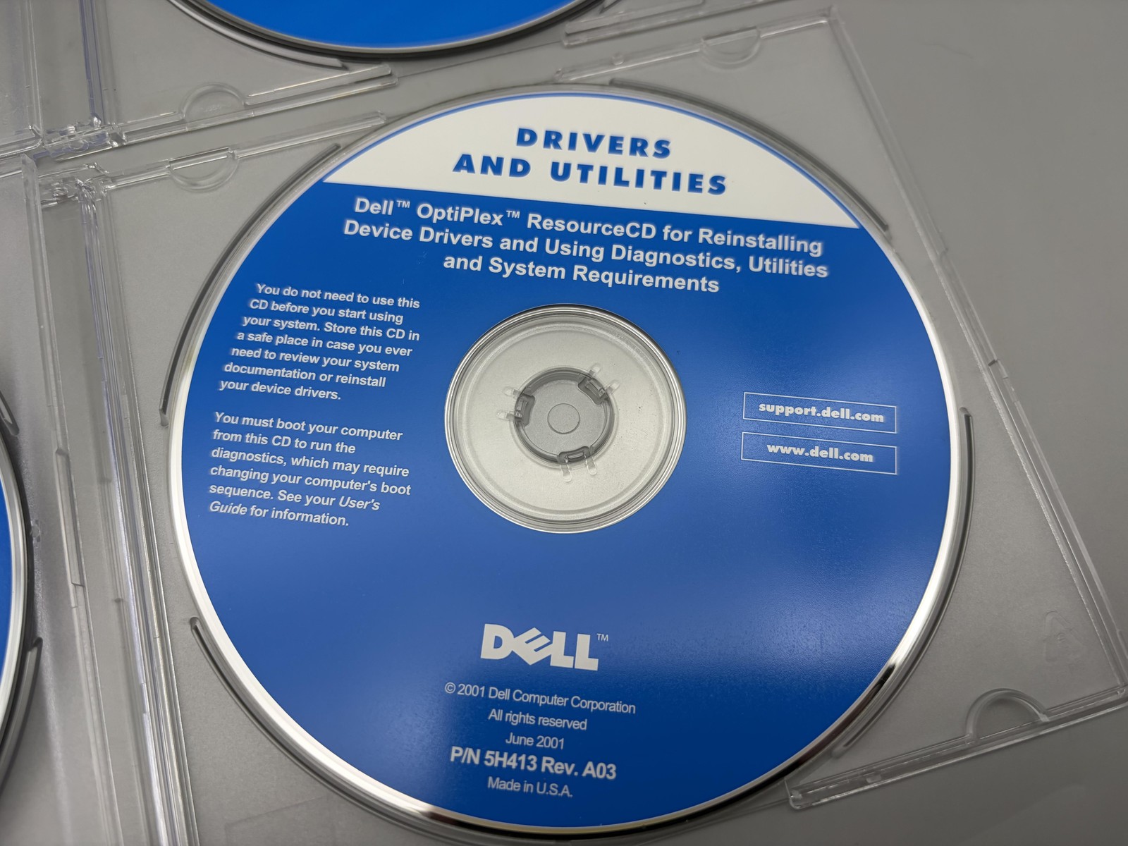 Vintage Dell Drivers and Utilities ResourceCD Lot of 4 OptiPlex Dimension USA