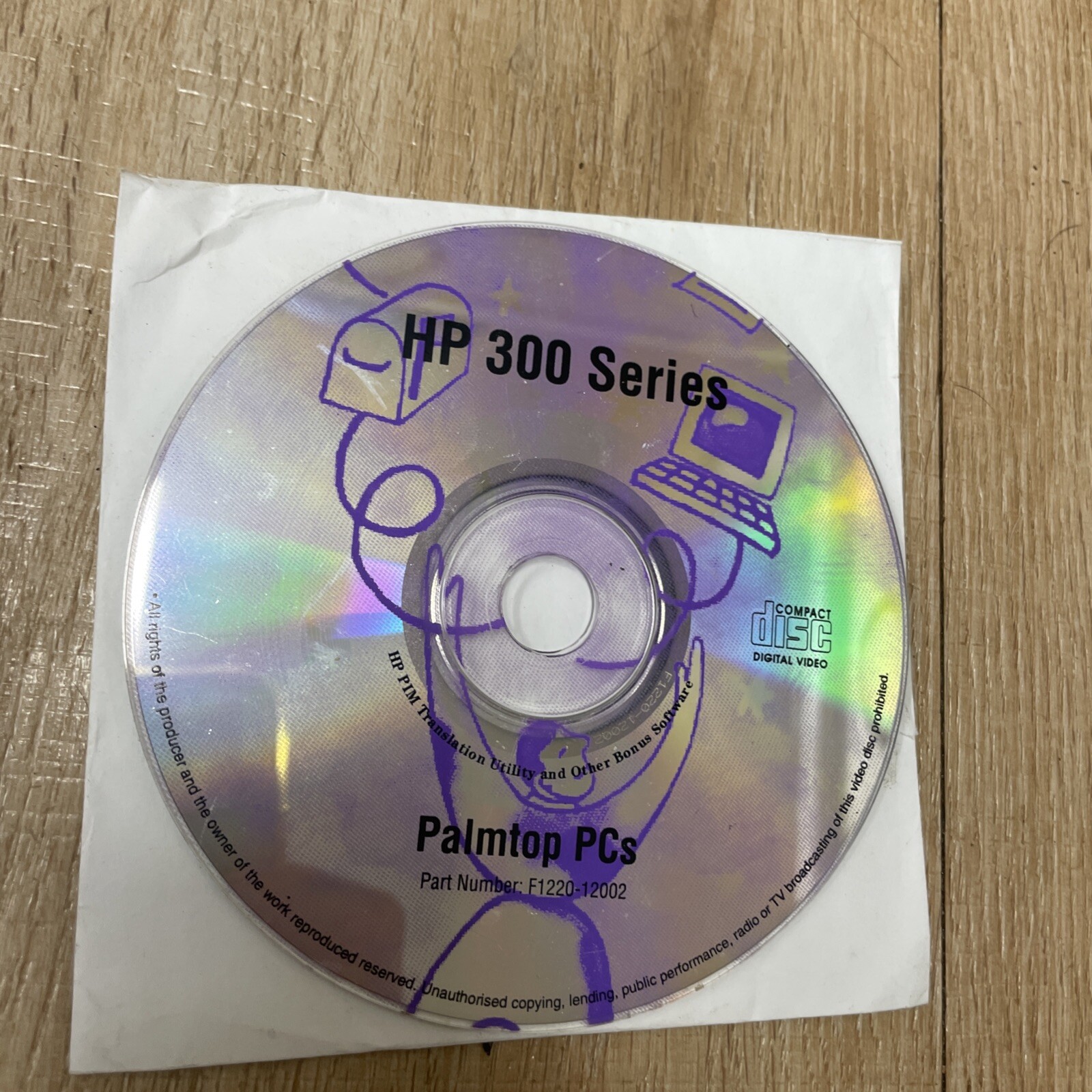 HP 300 Series Palm Top pc Software Vintage HP PIM Rare 🌟