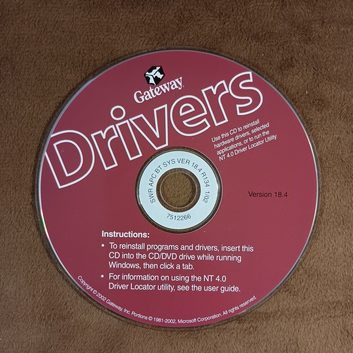 Vintage Gateway CD/DVD Software Storage Binder w/ 5 Software Discs