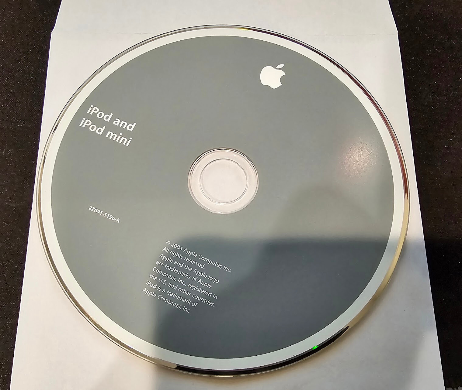 Apple iPod and IPod Mini Installation CD (2004, 2Z691-5196-A) RARE VINTAGE
