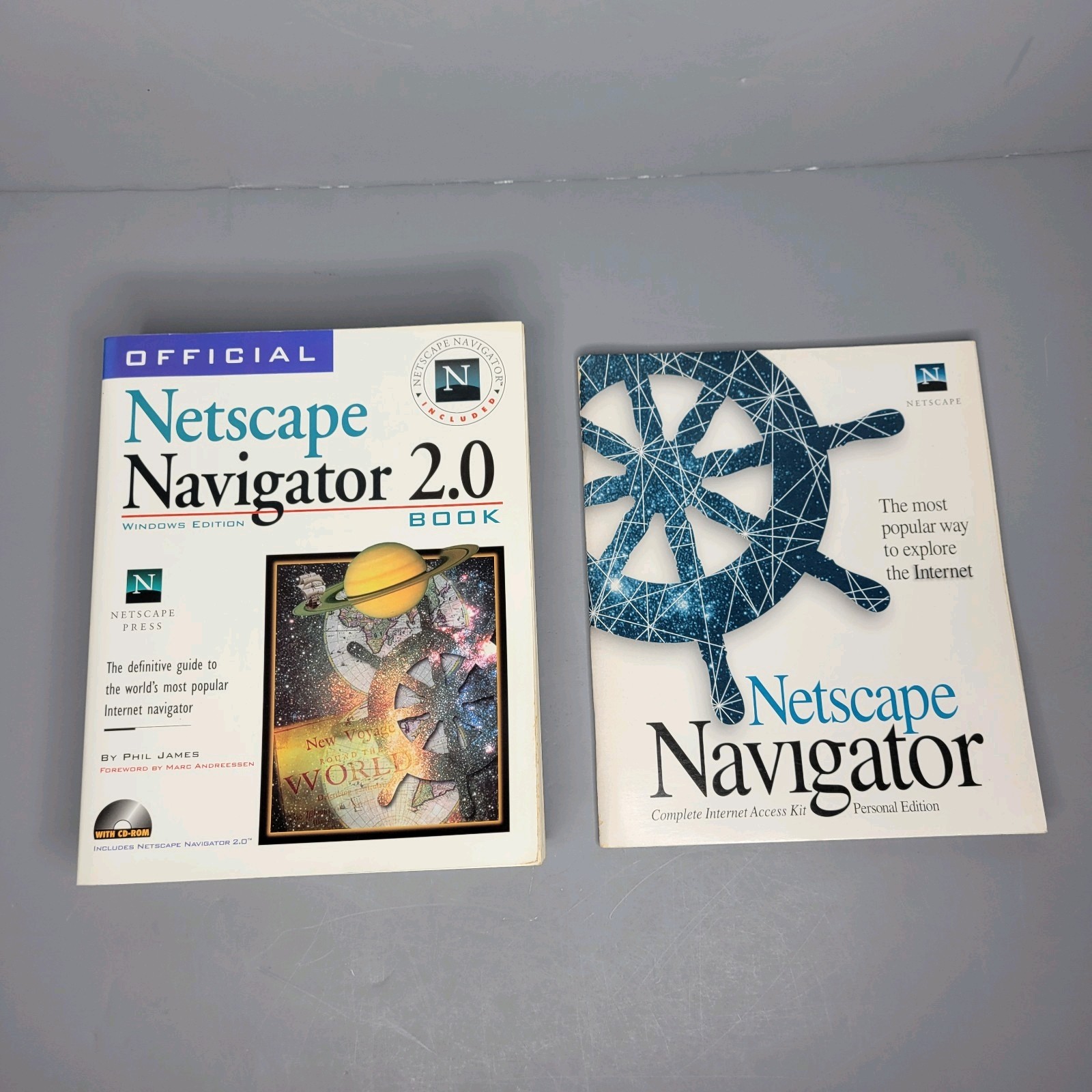 Netscape Navigator 2.0 Windows Edition Plus Personal Edition Books w/ CD-ROM