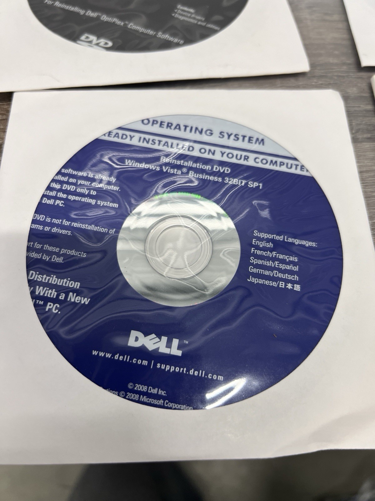 LOT OEM Dell CD Optiplex PC Drivers OS & Office 2007 Utilities 330 740 755 Disc
