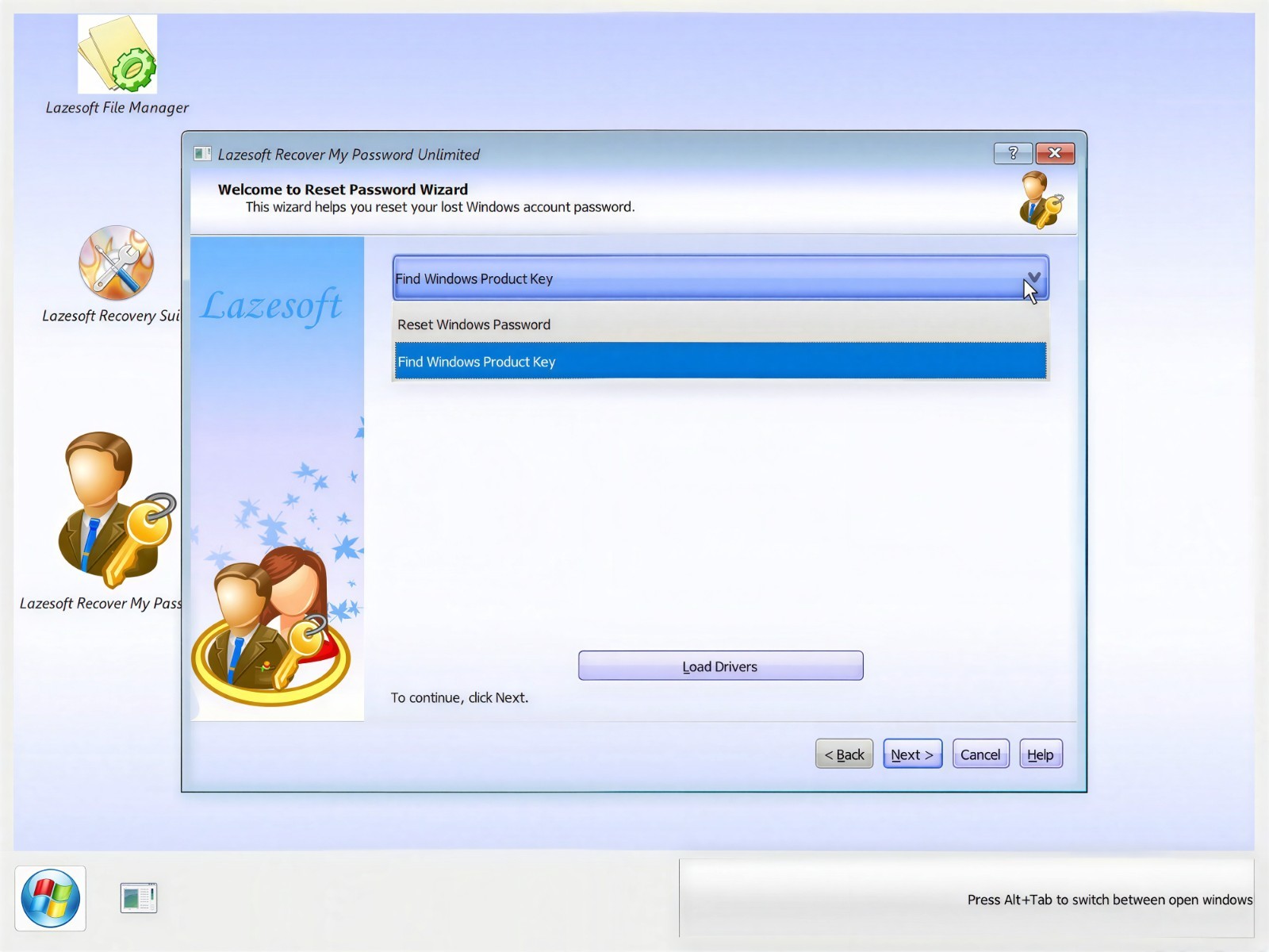 Lazesoft Recover My Password Unlimited Edition Bootable DVD/USB