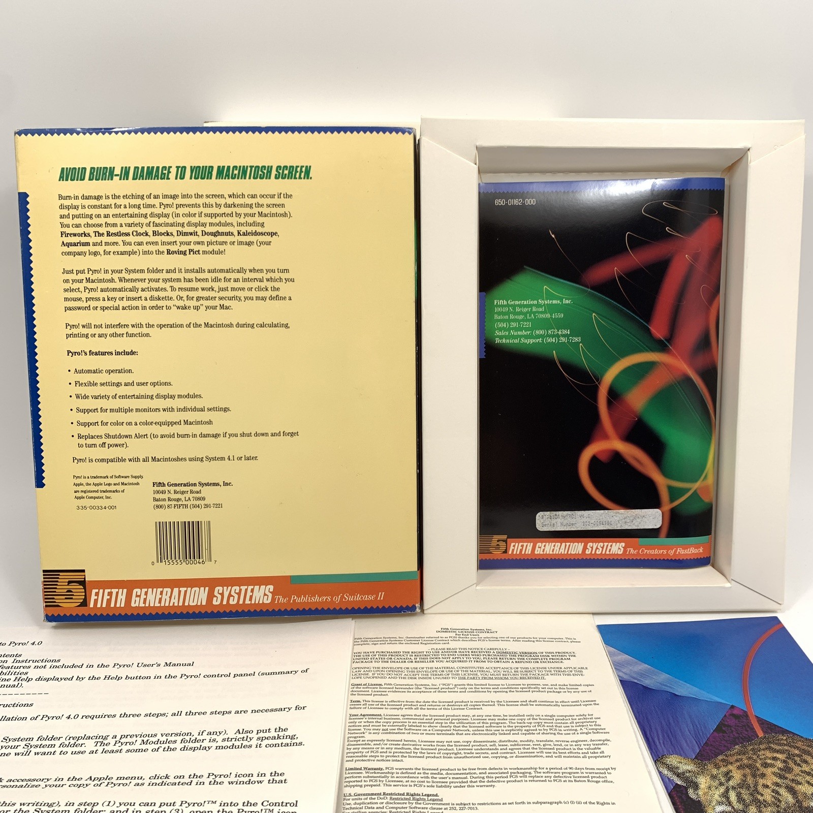Vintage PYRO Macintosh Apple 3.5″ Hard Disk Screen Saver Fifth Generation System