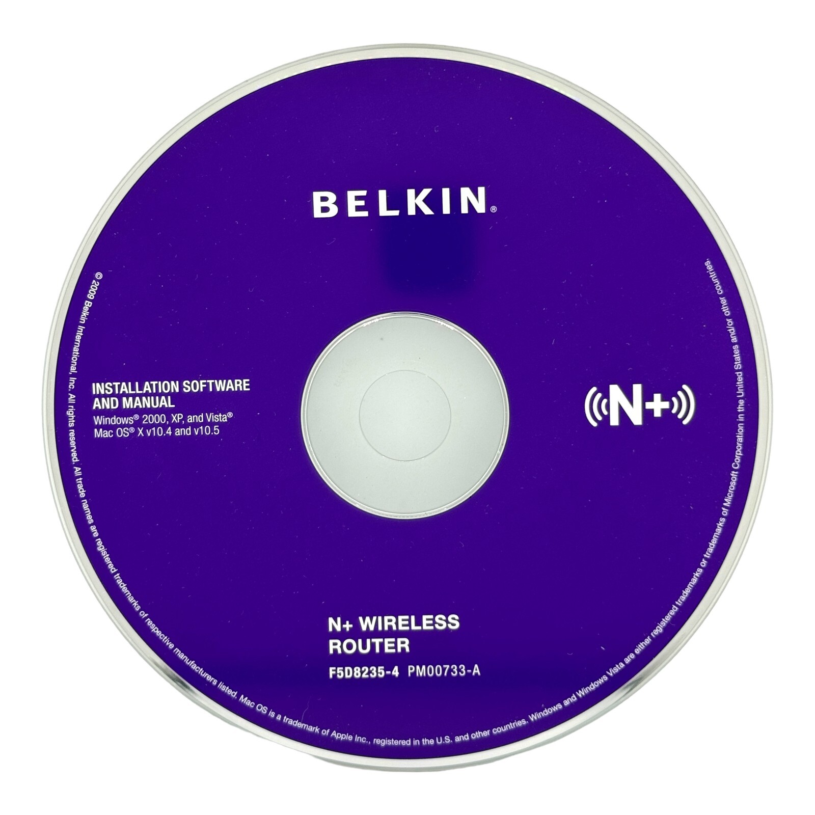 Software For Belkin F5D8235-4 4-Port 10/100 Wireless N Router