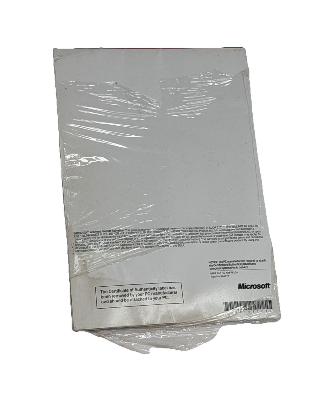 Dell Backup Disc DVD Manual 64-bit 2009 Includes Windows Anytime Upgrade