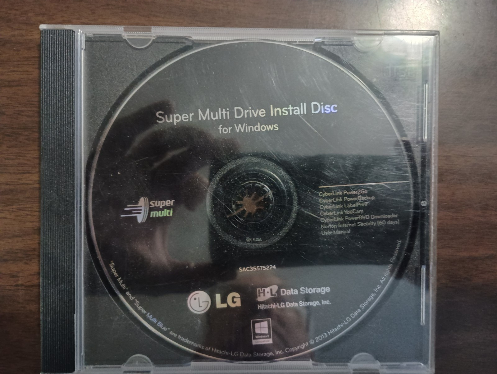 LG Super Multi Drive – drivers & documentation cd – Windows – 2013