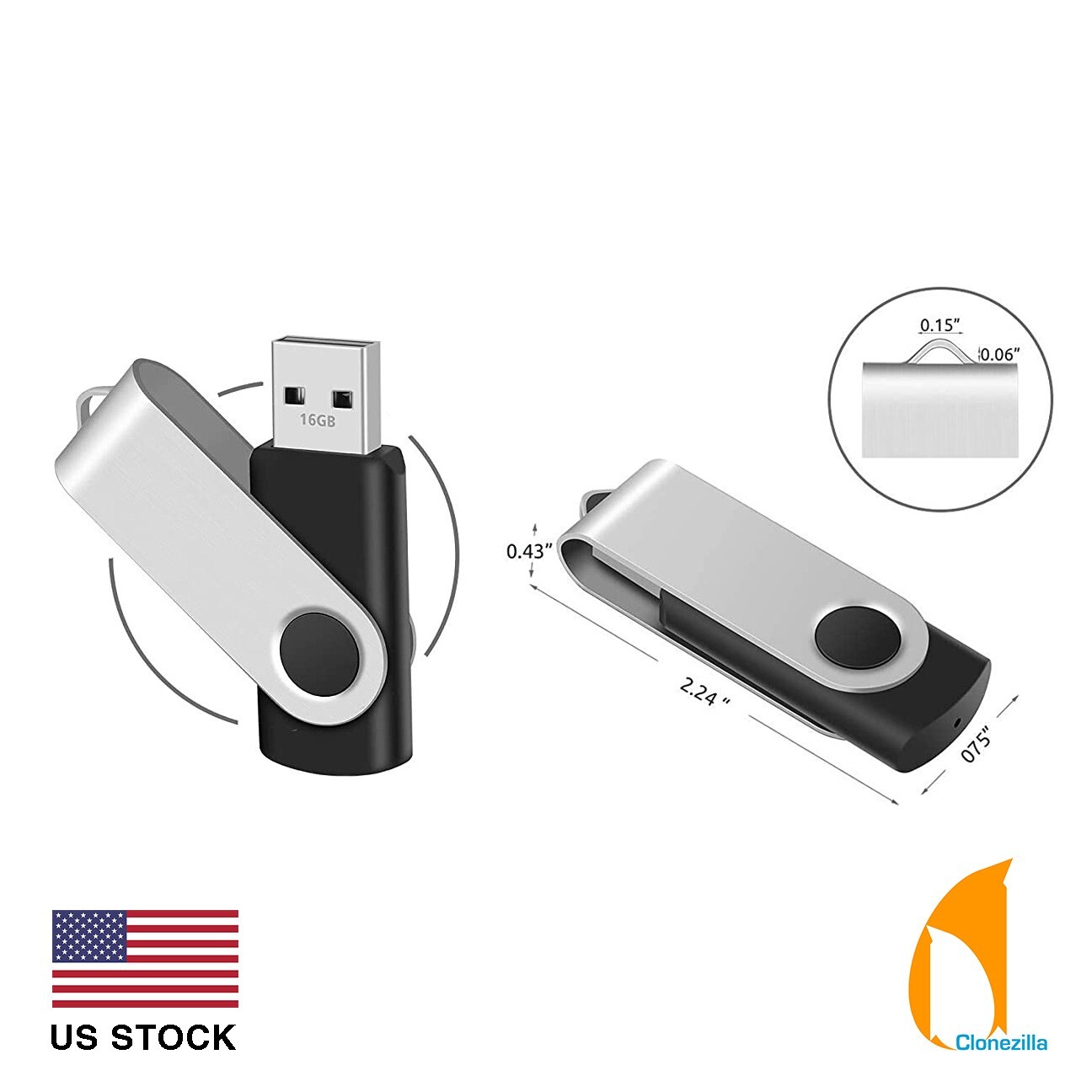 Clonezilla Bootable 16GB Flash Drive – Latest Stable