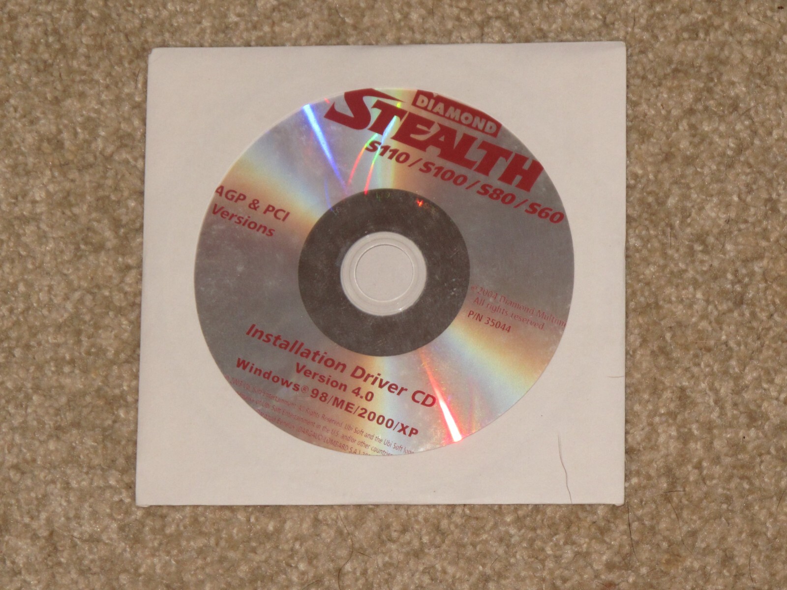 Diamond Stealth Installation Driver CD