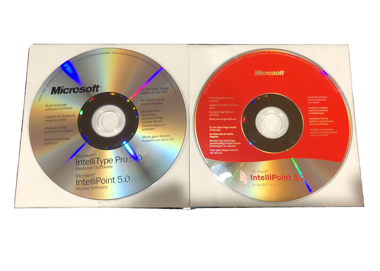 Microsoft IntelliType Pro 5.0 + IntelliPoint 5.2 Installation Software