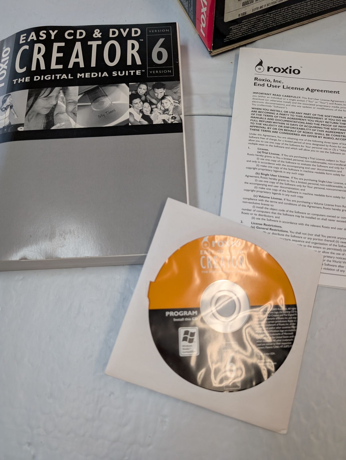 Roxio Easy CD & DVD Creator 6 Platinum Edition Digital Media Suite Windows