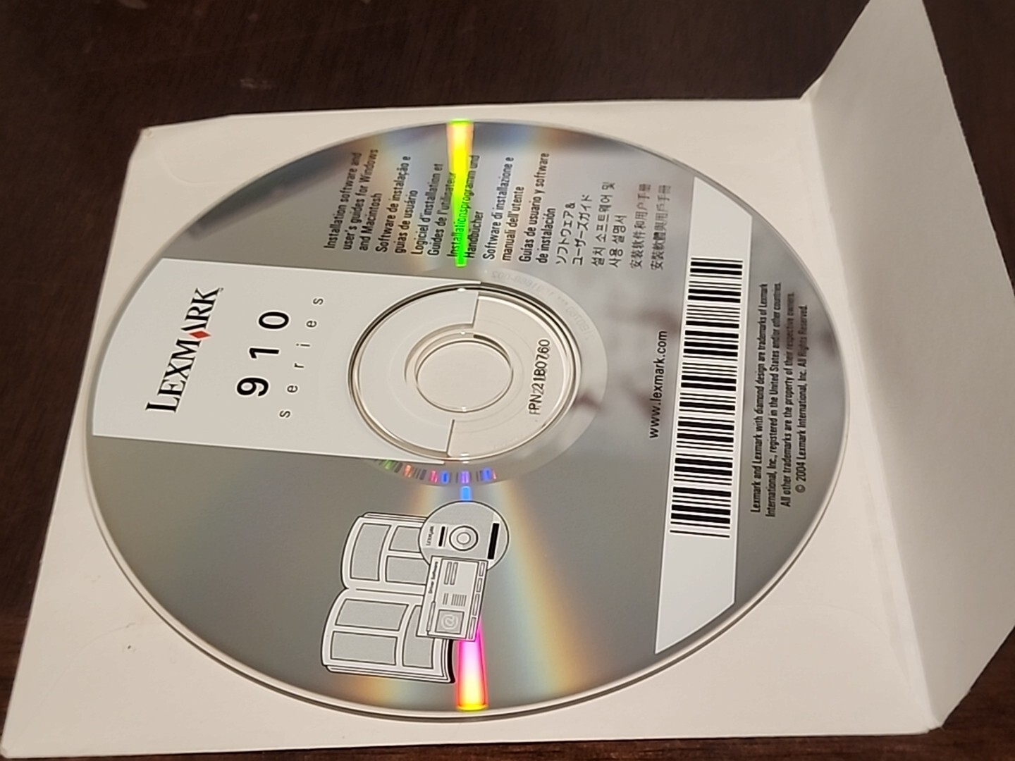 Lexmark 510 Series Printer Driver Software Disc (PC & MAC, 2004)