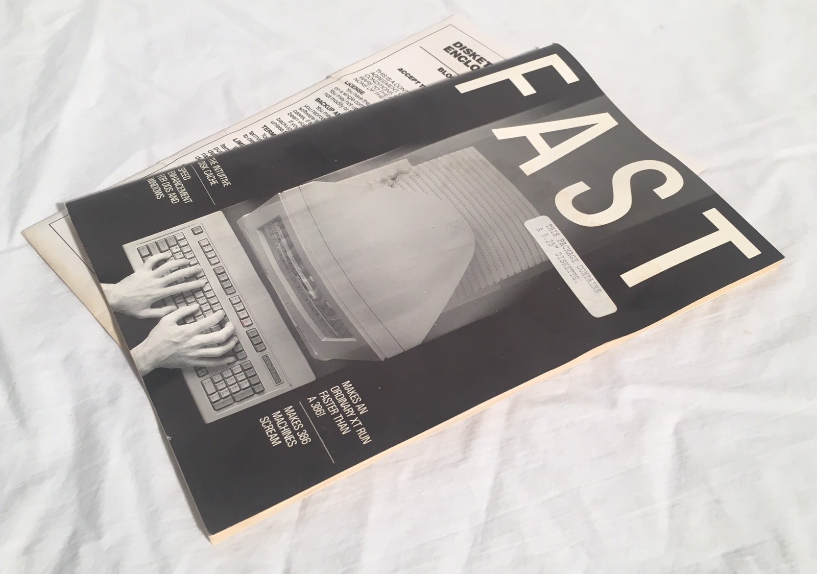 FAST Vintage DOS Utility Software 5.25″ Disk & Manual Bloc Publishing