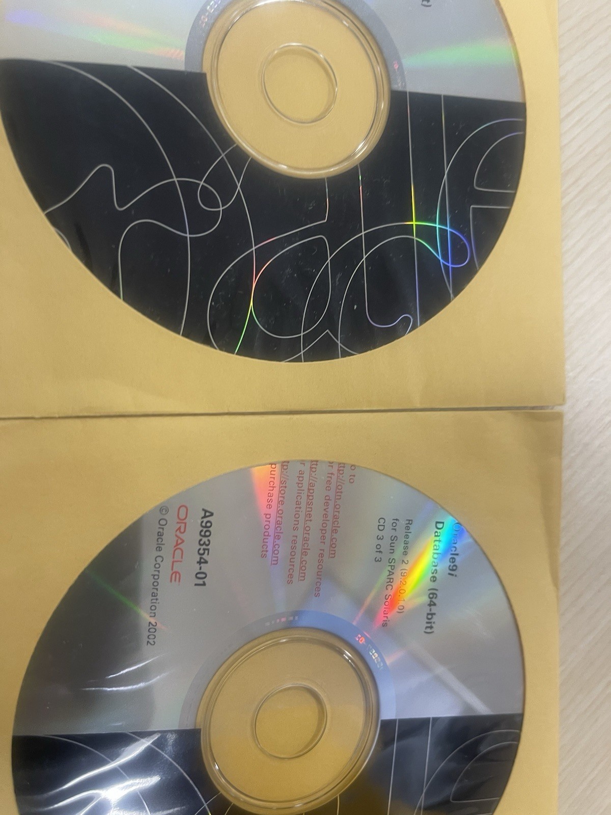 Sealed Oracle9i Database Release 2 64-bit Solaris SPARC 3CD Set Rare