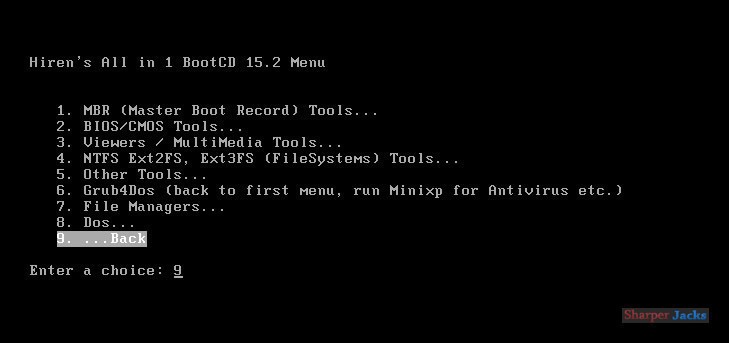 Hiren’s Boot CD 15.2 Bootable Utility Toolkit PC Diagnostics Repair Optimization