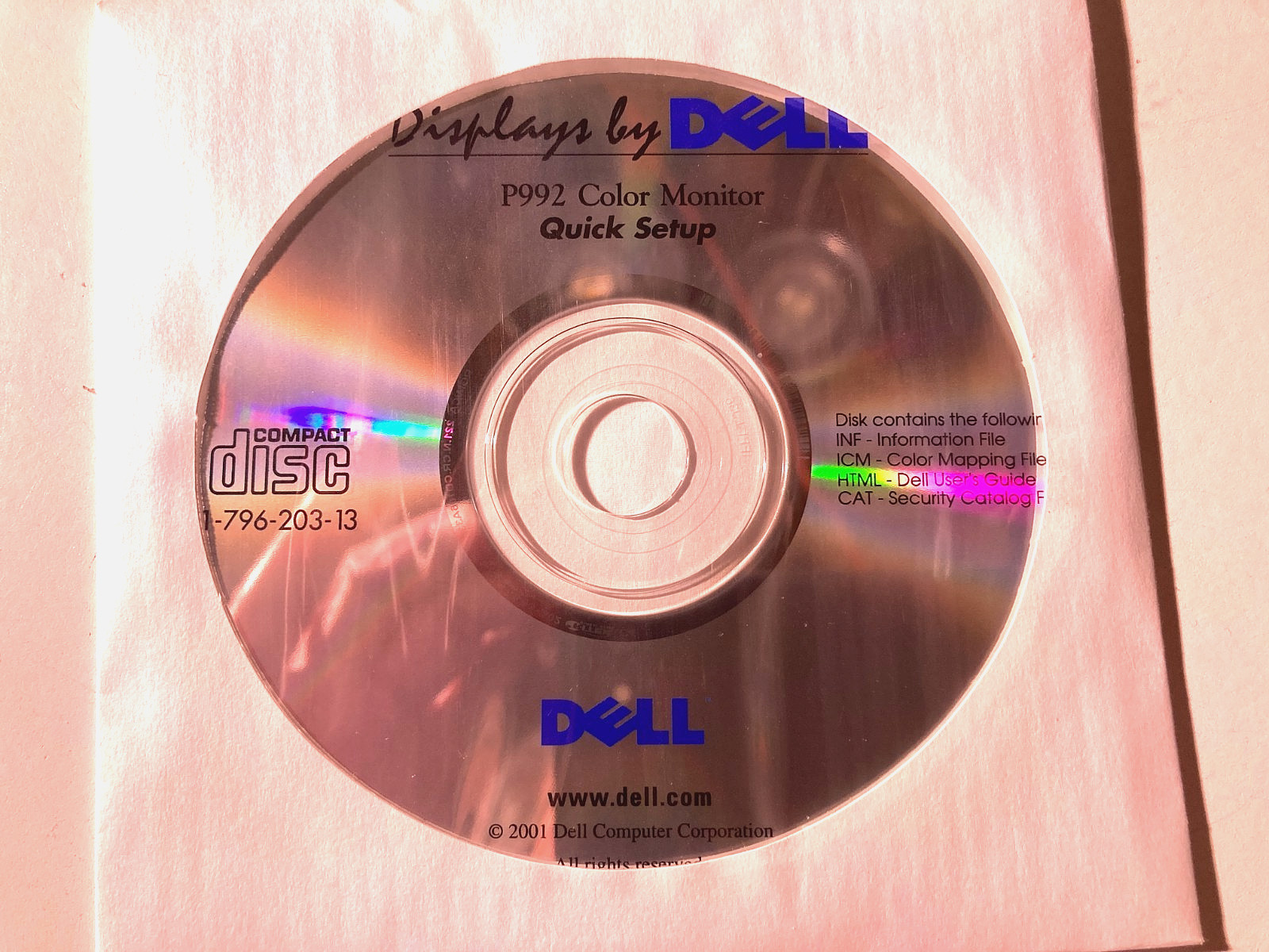 Six (6) – 2002 Dell Installation Discs; Drivers & Utilities; Roxio; CyberLink;