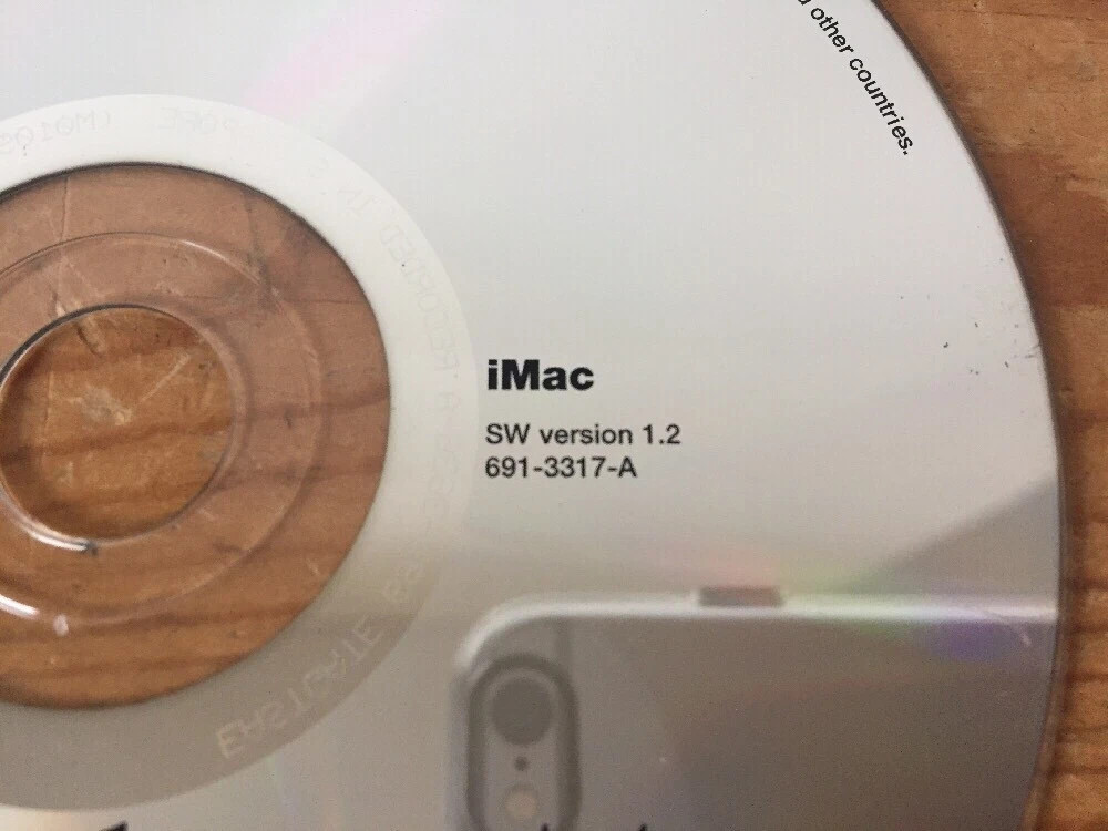 2002 Macintosh Hardware Test Diagnostics For iMac OS Software Disc CD 1.2