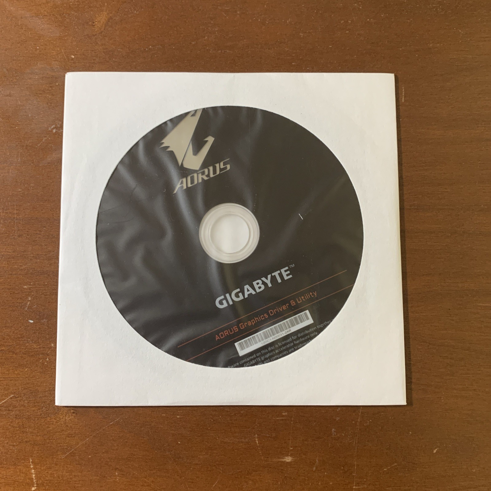 GIGABYTE AORUS Monitor Driver & Utility CD Disc In Packaging RARE