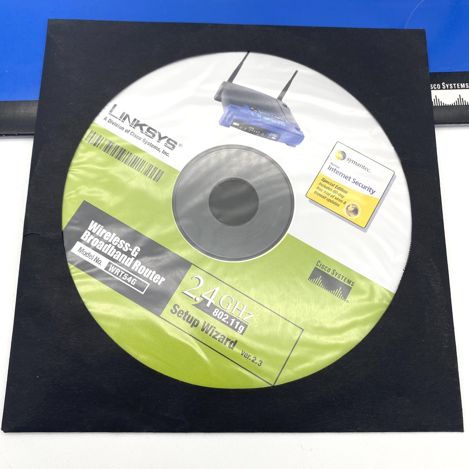 Linksys Wireless-G Broadband Router WRT54G Setup Wizard CD-ROM Software 2004