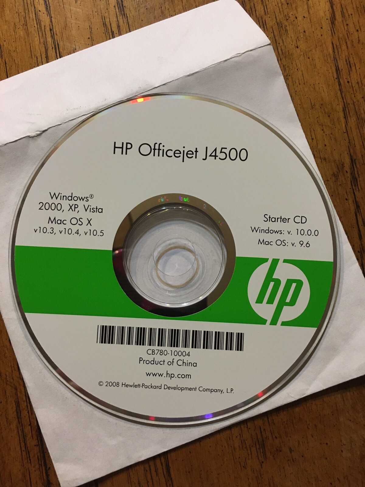HP Officejet J5700 Starter CD – Windows 2000, XP, Vista, Mac OS X