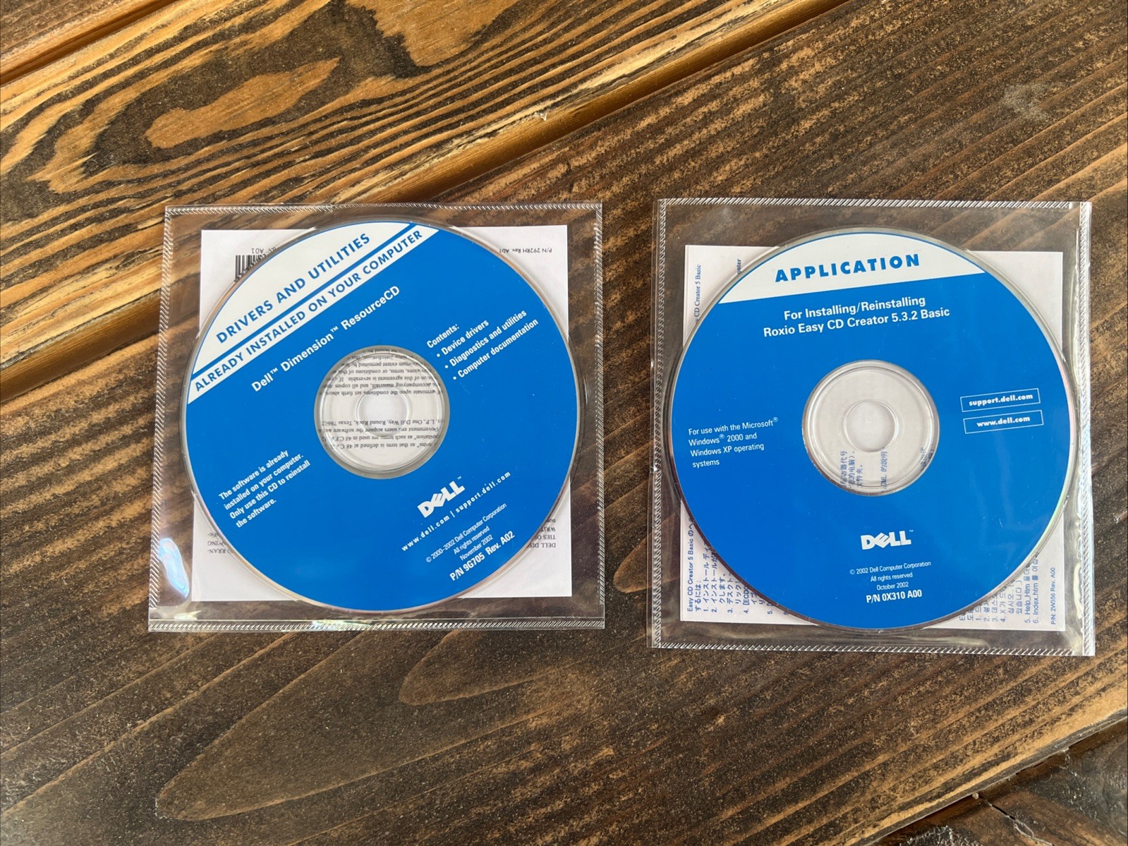 Dell Tools CD – Drivers and Utilities Dell Dimension ResourceCD Nov 2000- 2002