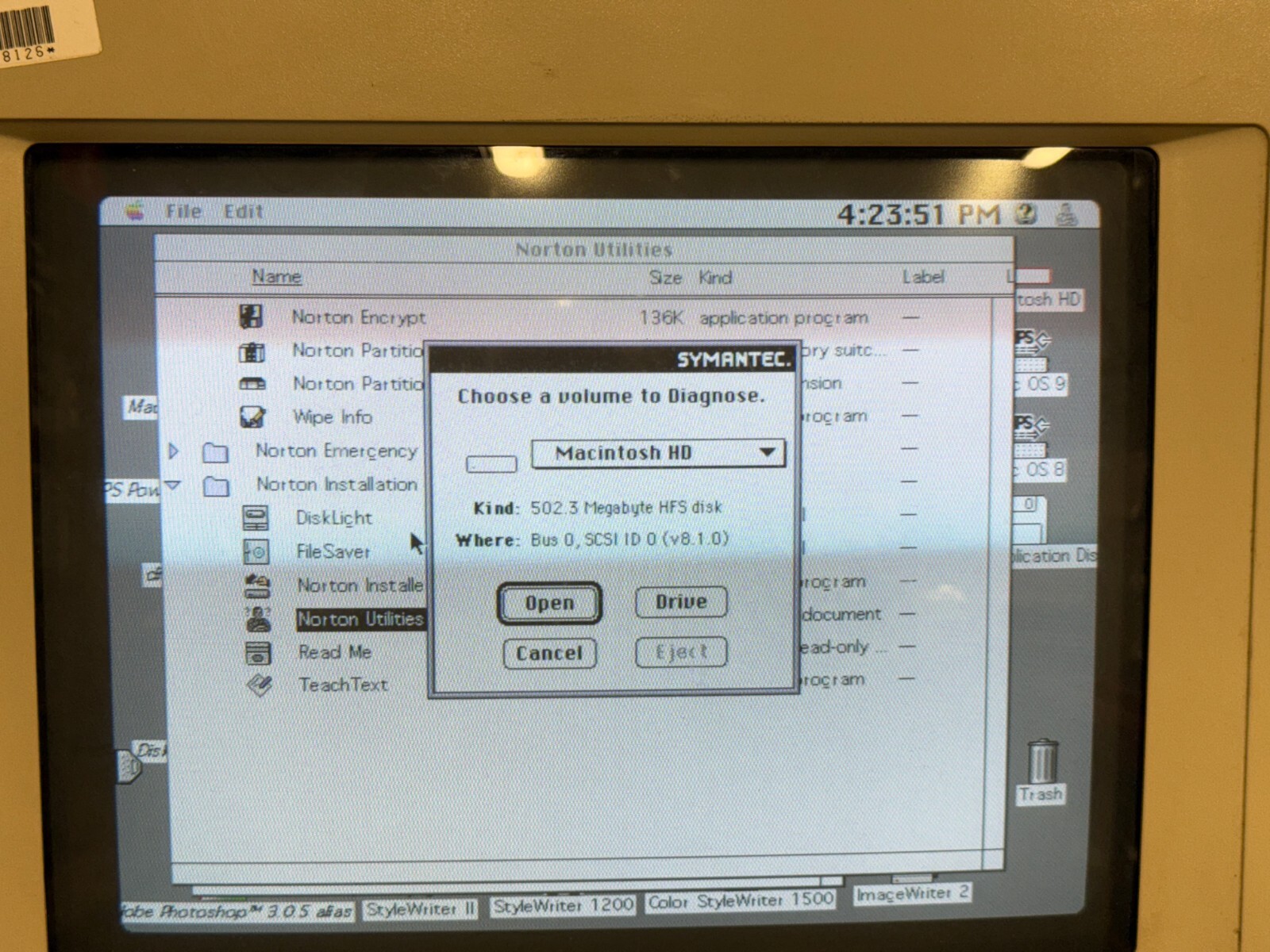 Norton Utilities 2.0 Software 3-1/2″ disks – vintage Mac software
