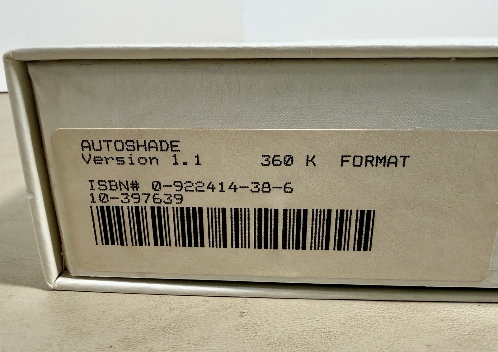 AutoDesk AutoShade Version 1.1 MS DOS 5.25″ Floppy Disks 360K Format Brand New