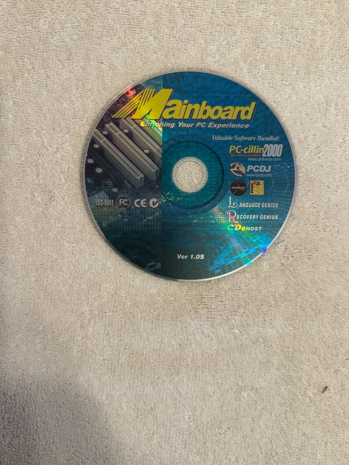 Mainboard ISO-9001 Ver. 1.0S CD-ROM – CD ONLY!!!
