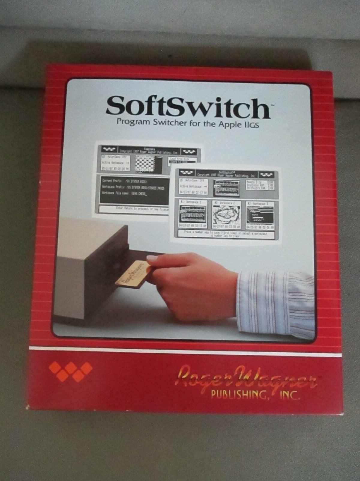 SOFTSWITCH BY ROGER WAGNER Apple IIGS VTG 3.5″ DISC SOFT SWITCH = SWITCHER