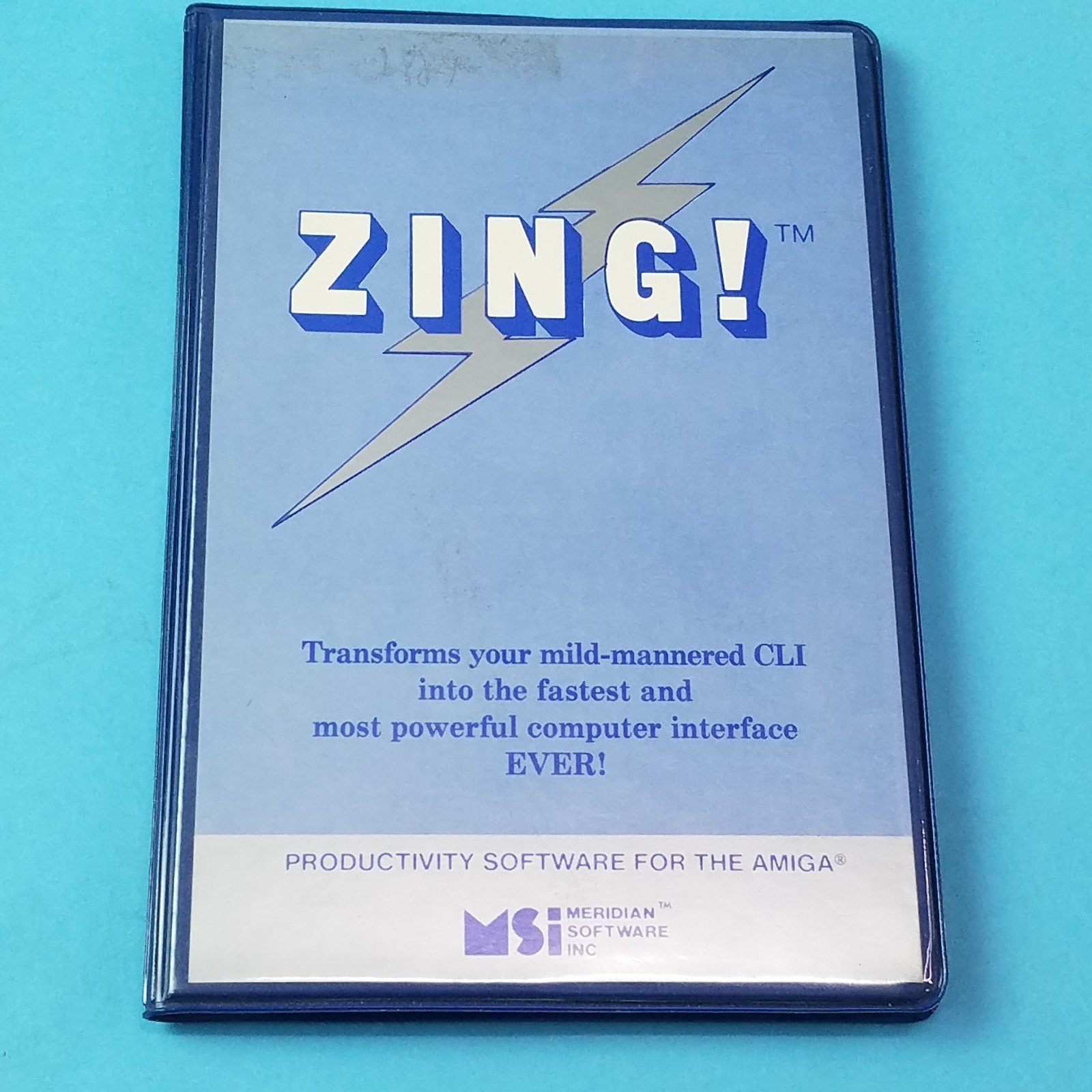 ZING !, Version 1.02 for the AMIGA, Meridian Software 1986,