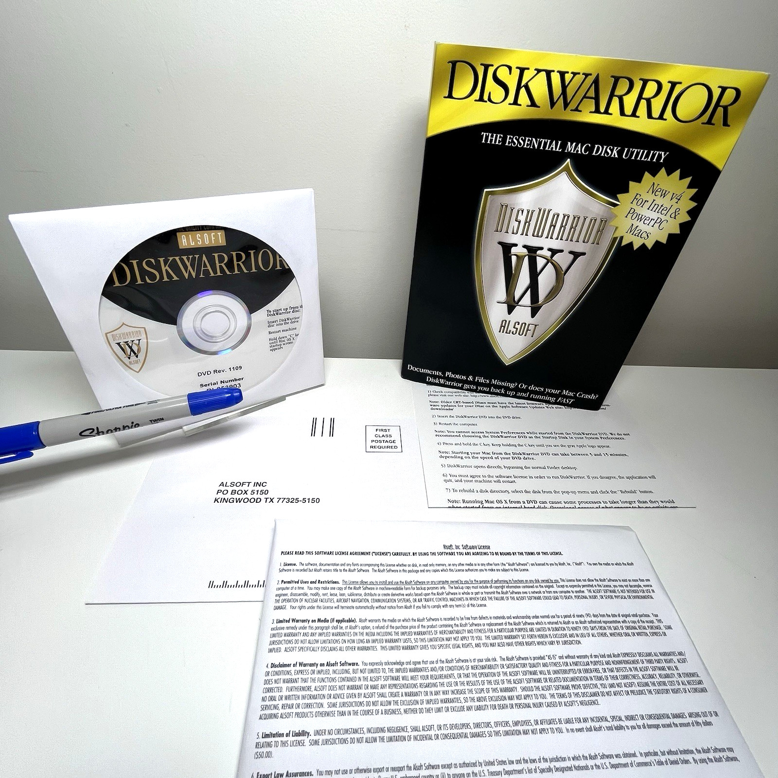 DiskWarrior 4.4 DVD Mac OS X 10.3–10.10 PPC/Intel/HFS + Serial Number