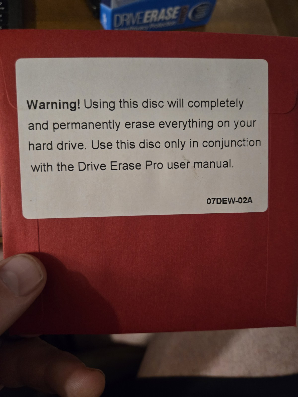 NOVA DriveErase Pro Total Privacy Protection Erase Hardrive Data Boot CD Windows