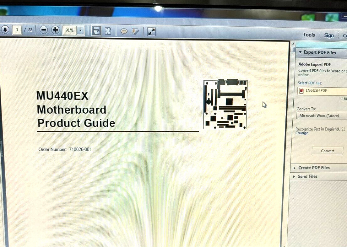 INTEL MU440EX MOTHERBOARD SOFTWARE & MANUAL CD – Audio Video Acrobat Manual RM4