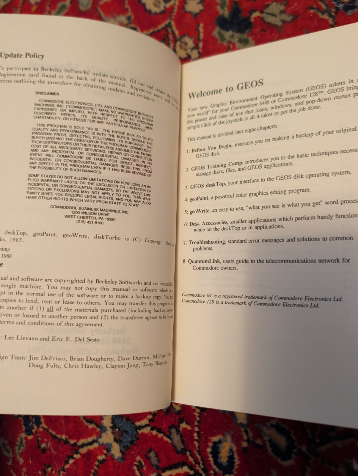 Commodore 64-128 – GEOS – 64C Manual