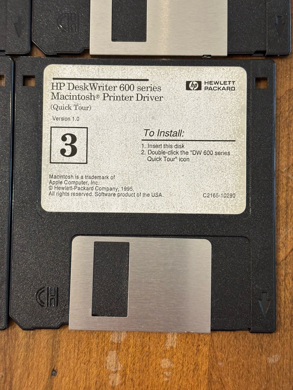 HP Deskwriter 600 3.5 Disk Lot Of 4 Macintosh Printer Driver 1-4