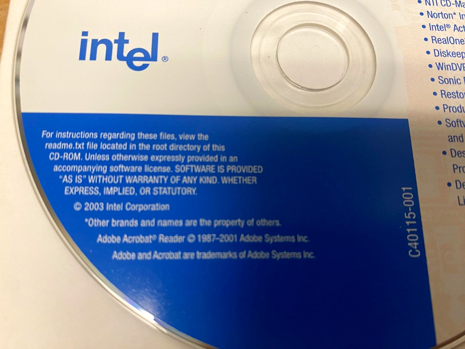 Intel Express Installer CD for Desktop Board D865PERL (Windows XP) – Vintage!