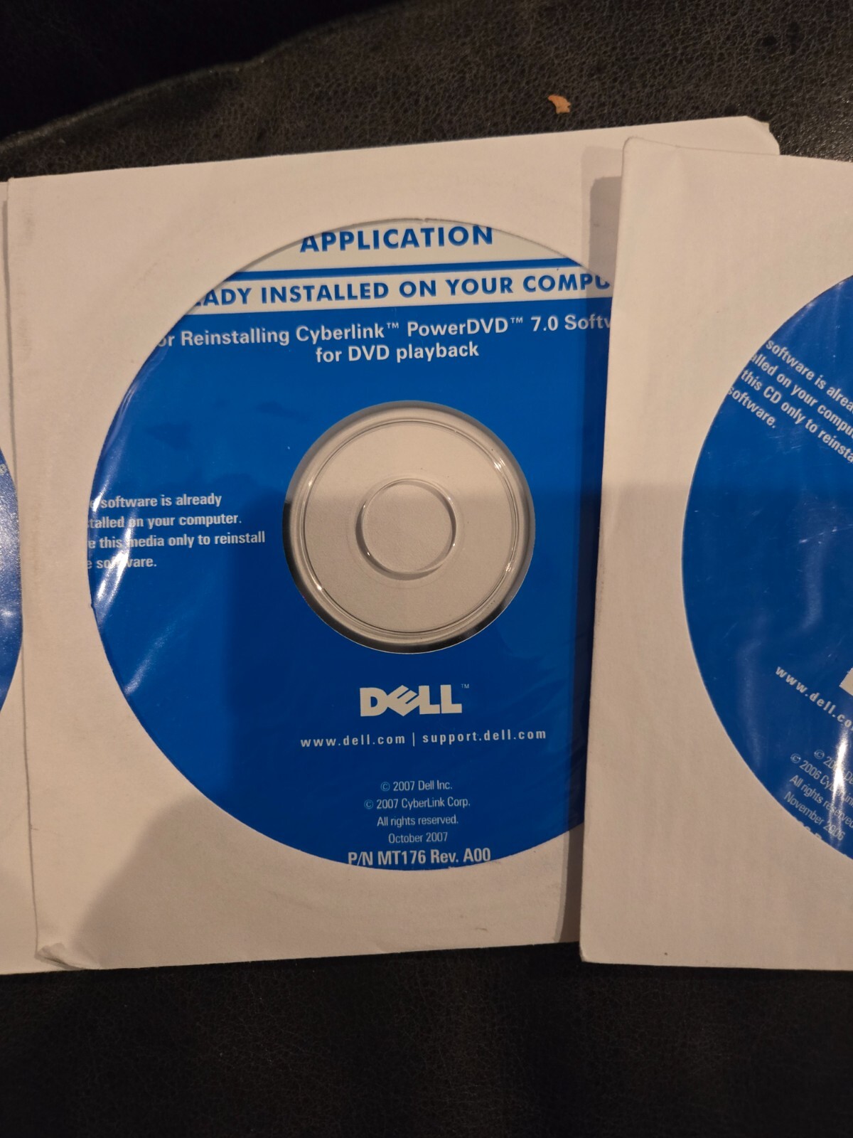 Dell CyberLink PowerDVD Software Disc For Reinstalling Brand New Factory Sealed