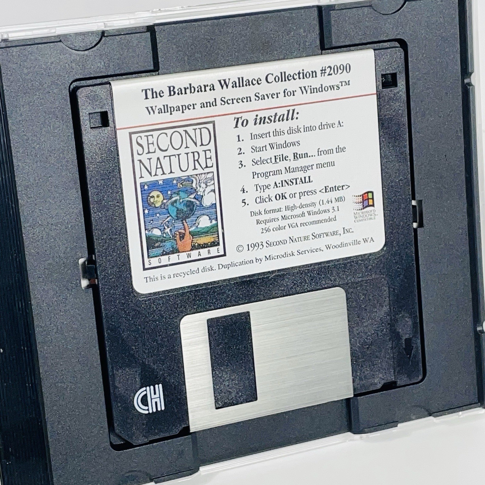 The Barbara Wallace Collection Screen Saver Wallpaper 3.5″ diskette for Windows