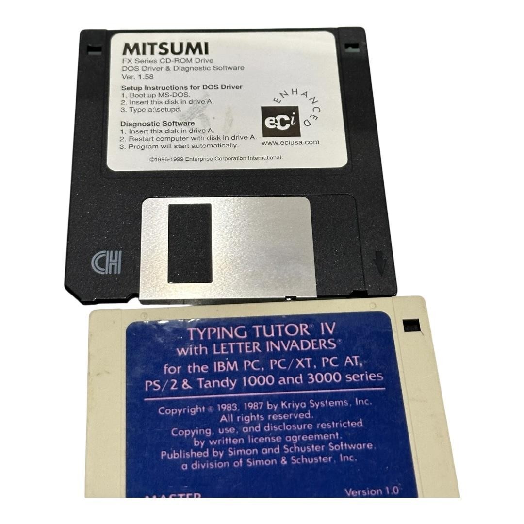 Vintage Mixed Utility Software 3.5 Floppy Disk Lot DOS Win95 Win98 English