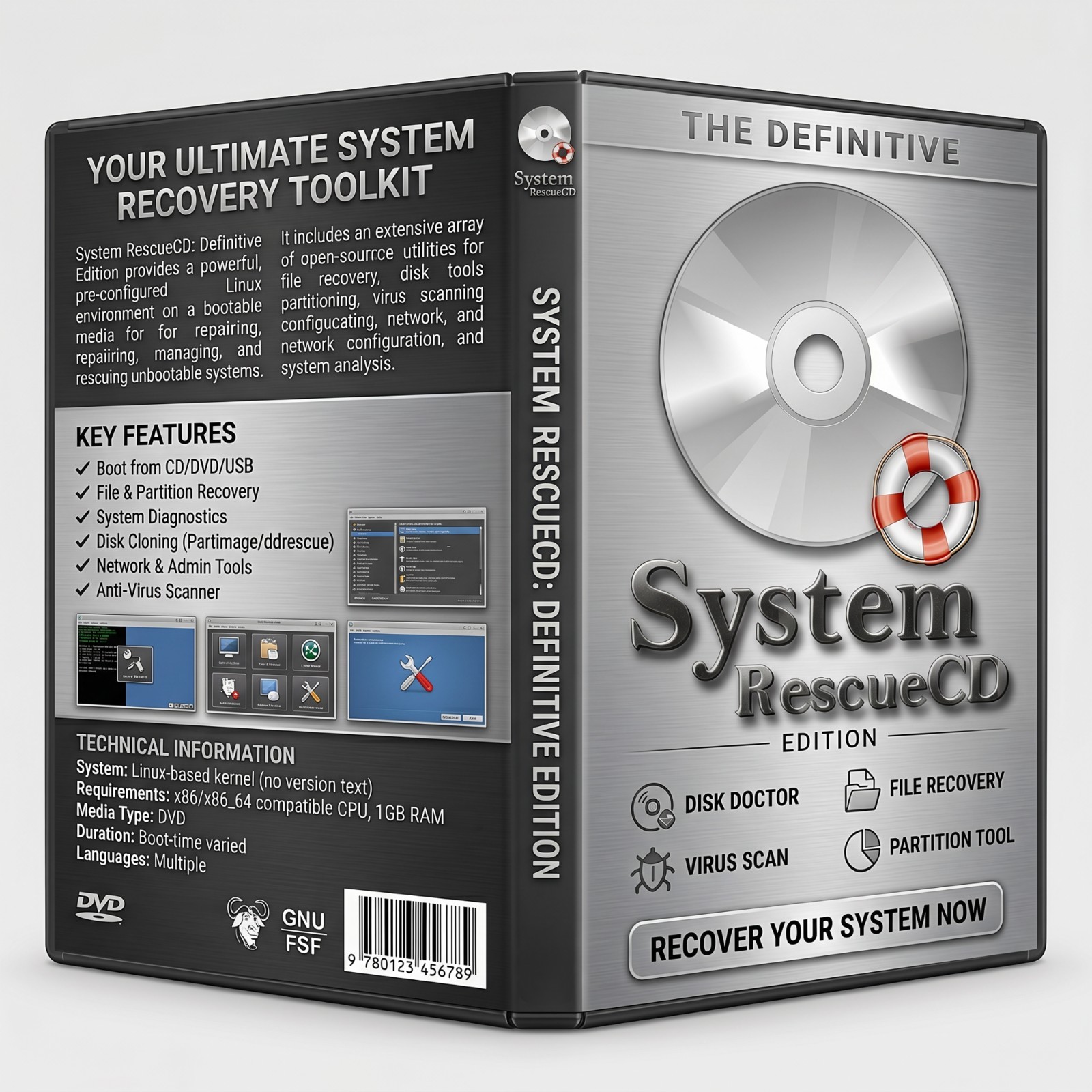 SystemRescue Bootable DVD/USB
