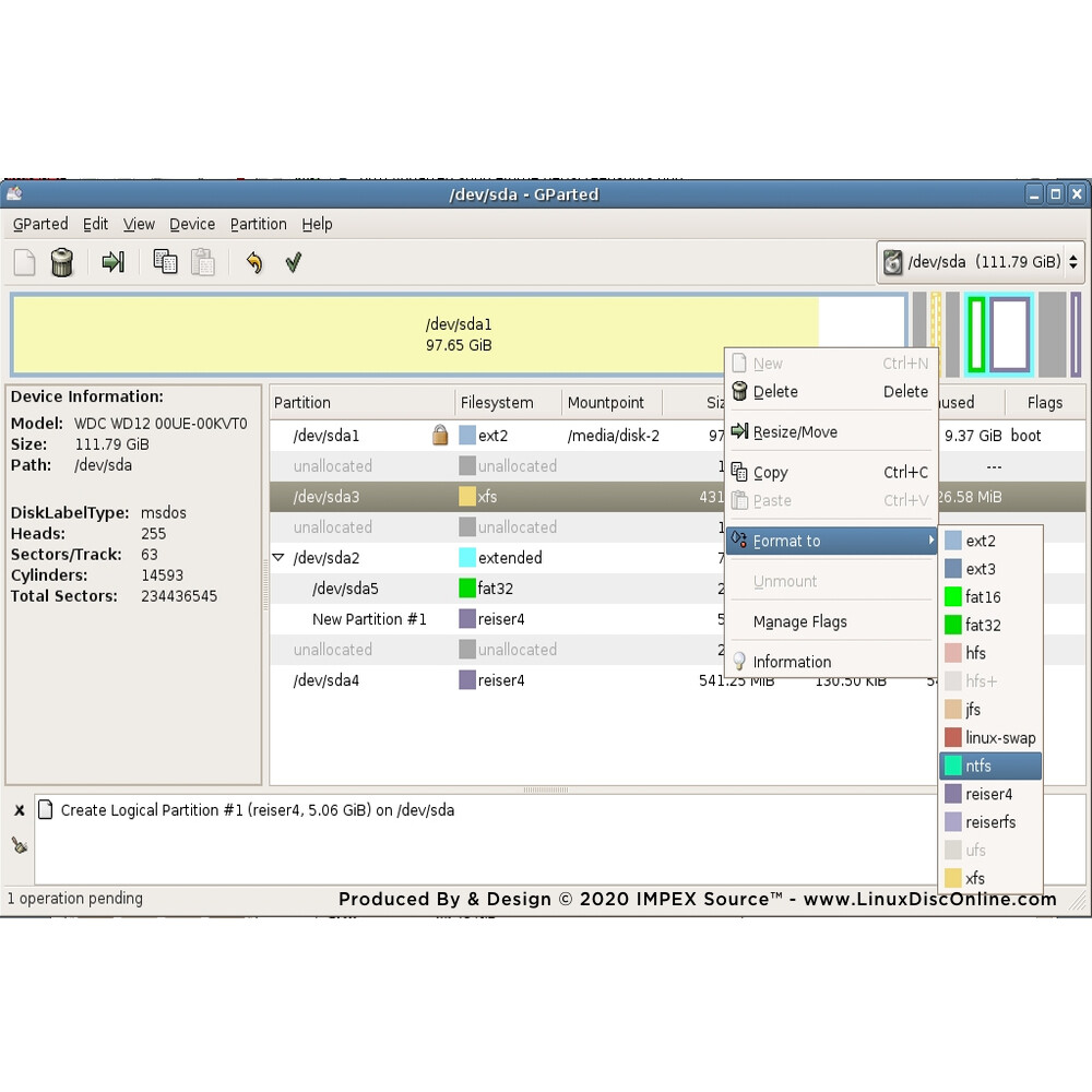 GParted Partition Master Manager NEWEST 2023 Edition – Windows Mac Linux Live CD